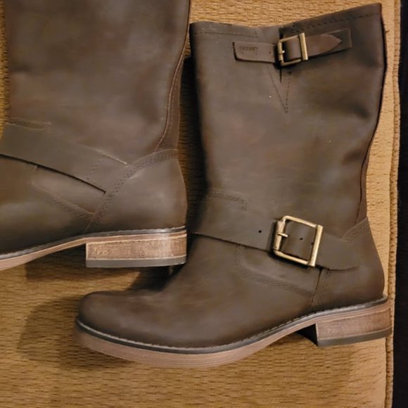 American Eagle LEATHER Moto Boot - Picture 1 of 3